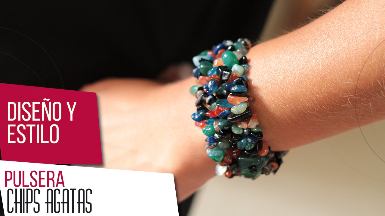 Como hacer Pulsera con chips de agata multicolor Kit 26738 | CAROL INSPIRE & CREATE
