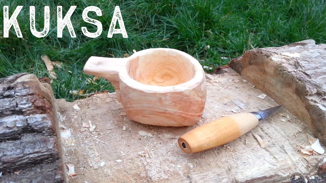 Fabrication d'une Kuksa / Kuksa carving