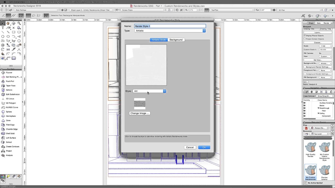 GSG - Vectorworks Renderworks 2016 - 6 Artistic Renderworks