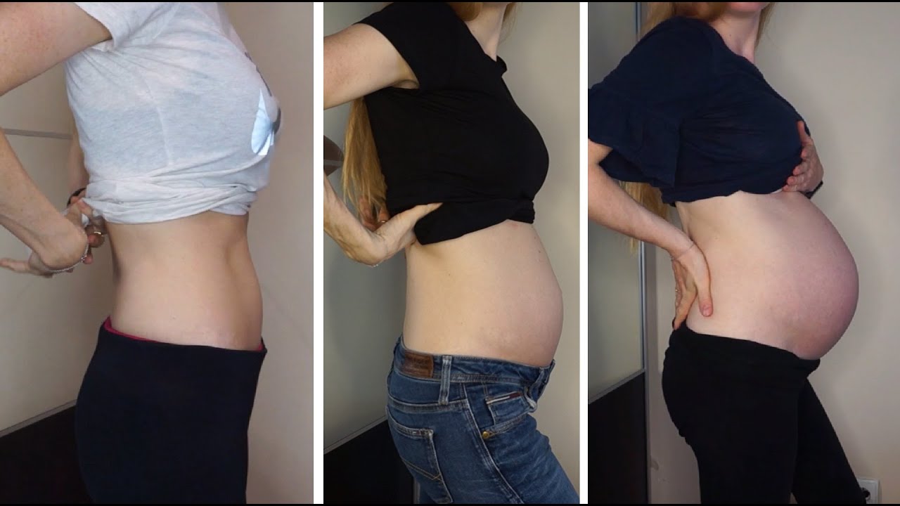 PREGNANCY TRANSFORMATION | Week by week progress | 10 - 40 WEEKS