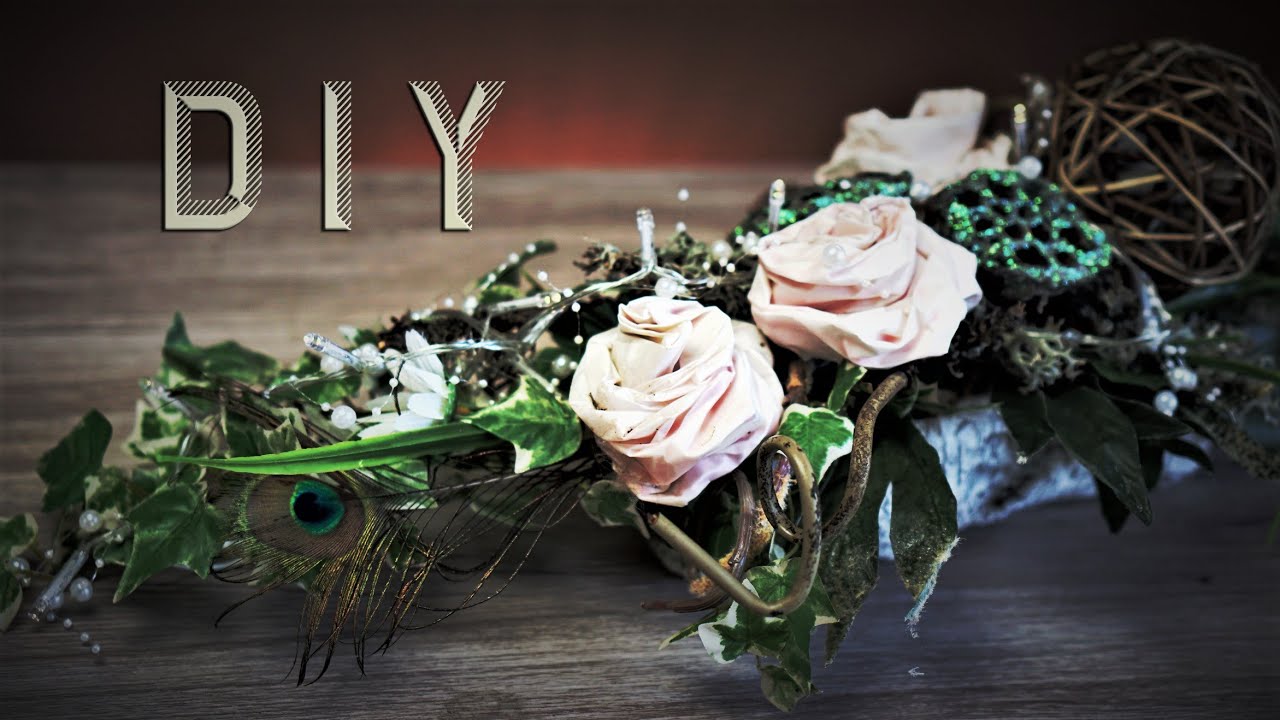 DIY 📉 Notfall Tischgesteck |  Krisensichere DEKO zum Selbermachen mit Recyclingtipps ♻ Deco Upcyling