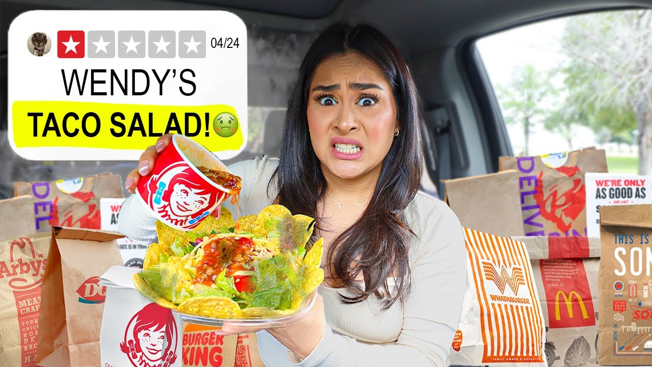 Eating My Subscriber's LEAST FAVORITE FAST FOOD ORDERS For 24 HOURS!