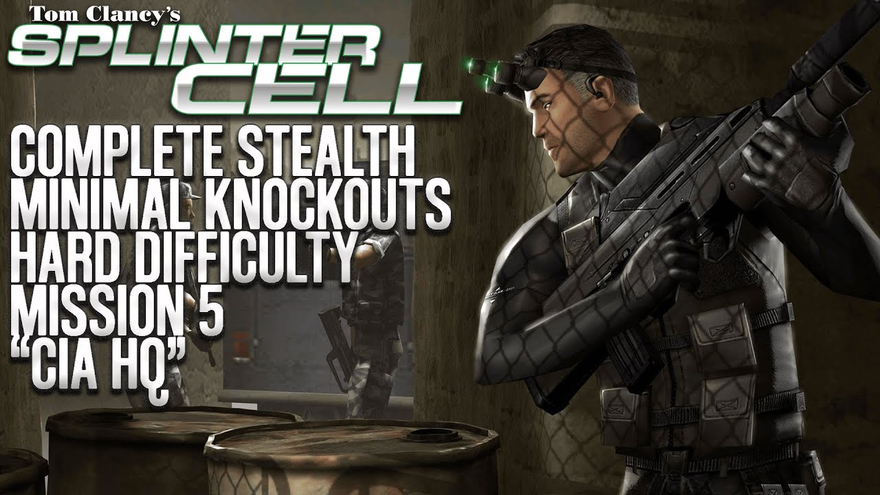 Splinter Cell | CIA HQ | Complete Stealth | Minimal Knockouts | Hard Difficulty