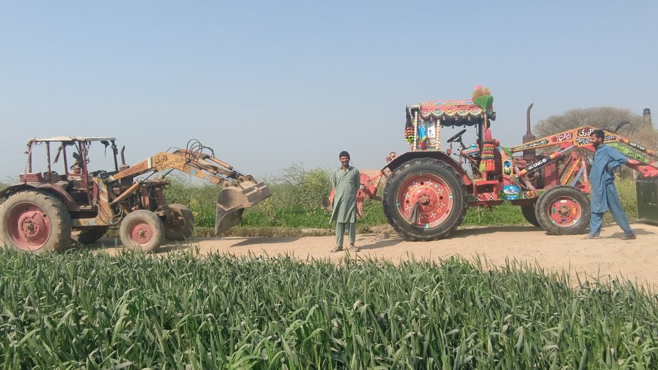 The 🚜 tractor is working for construction management 