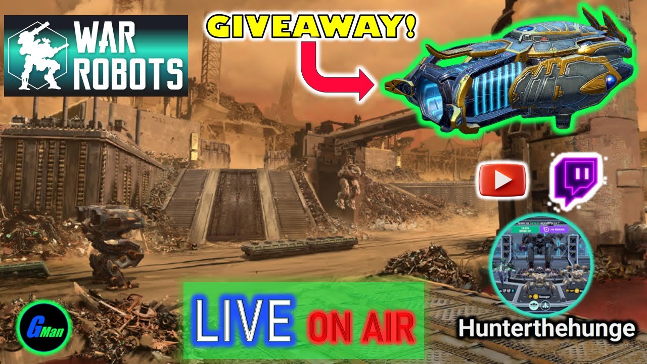 LIVE: Liodari GIVEAWAY (Closed) & Squad With @Huntertgehunge11  | WR - War Robots
