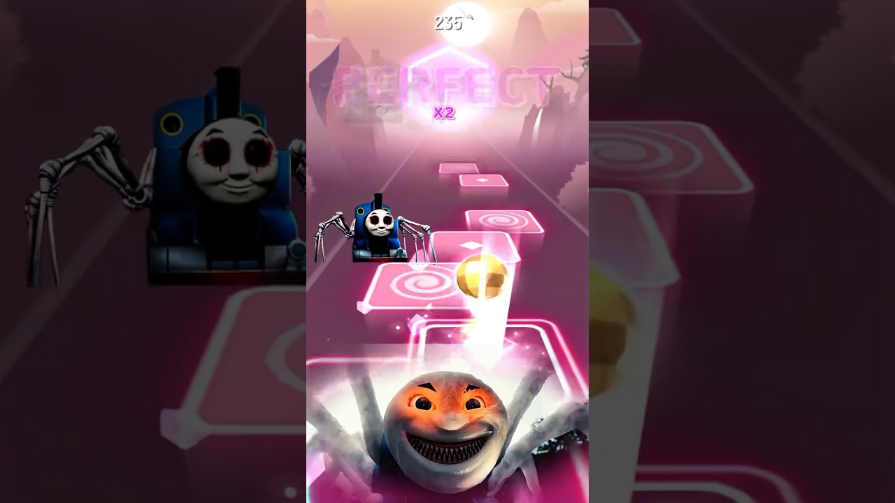 Cursed Thomas X Coffin dance remix Part 1396 | Tiles Hop 