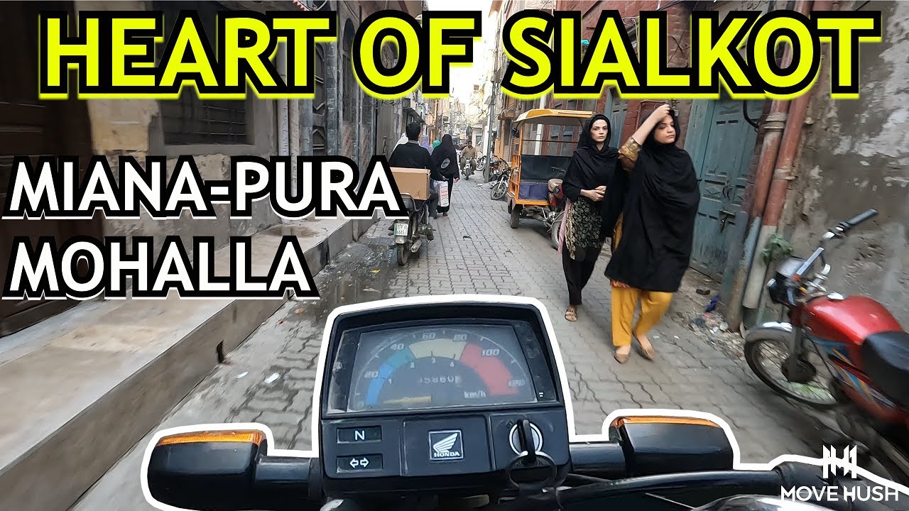 Explore DEEP Into MIANA-PURA Mohalla Pakistan | POV Motorcycle Ride TOUR Sialkot City