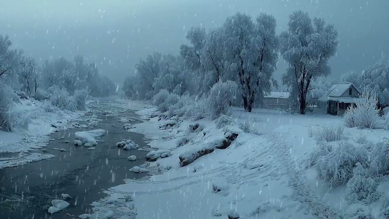 Where Snow Meets Stillness in a Long Winter Moment