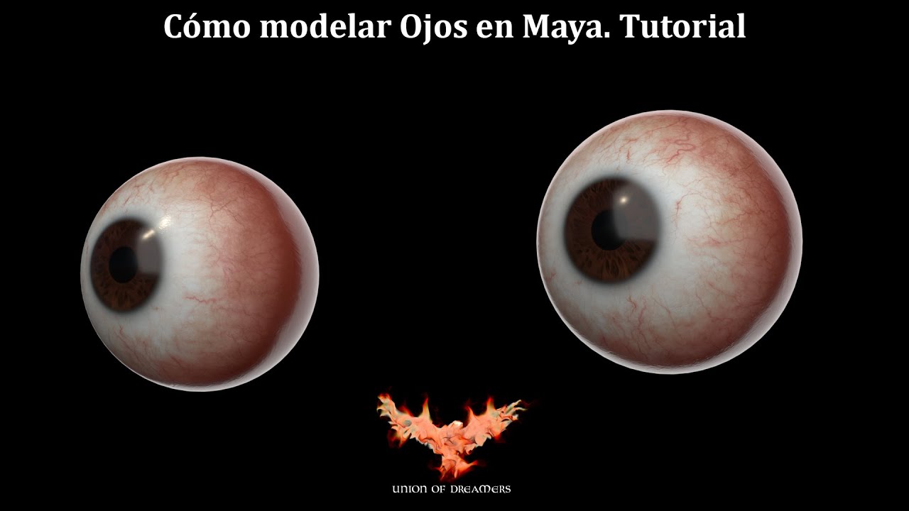 Cómo modelar Ojos en Maya. Eye modeling in Maya. Tutorial