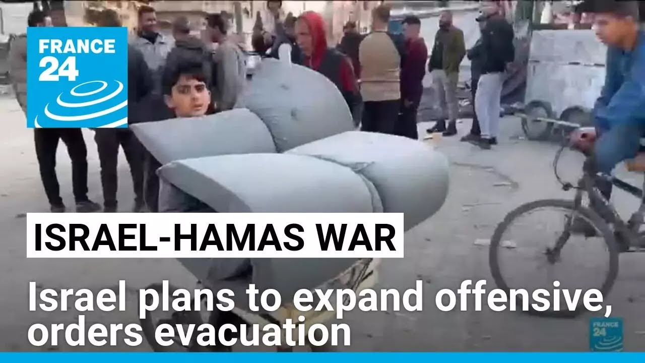 Israel orders residents to evacuate southern Gaza amid plans to expand offensive &bull; FRANCE 24