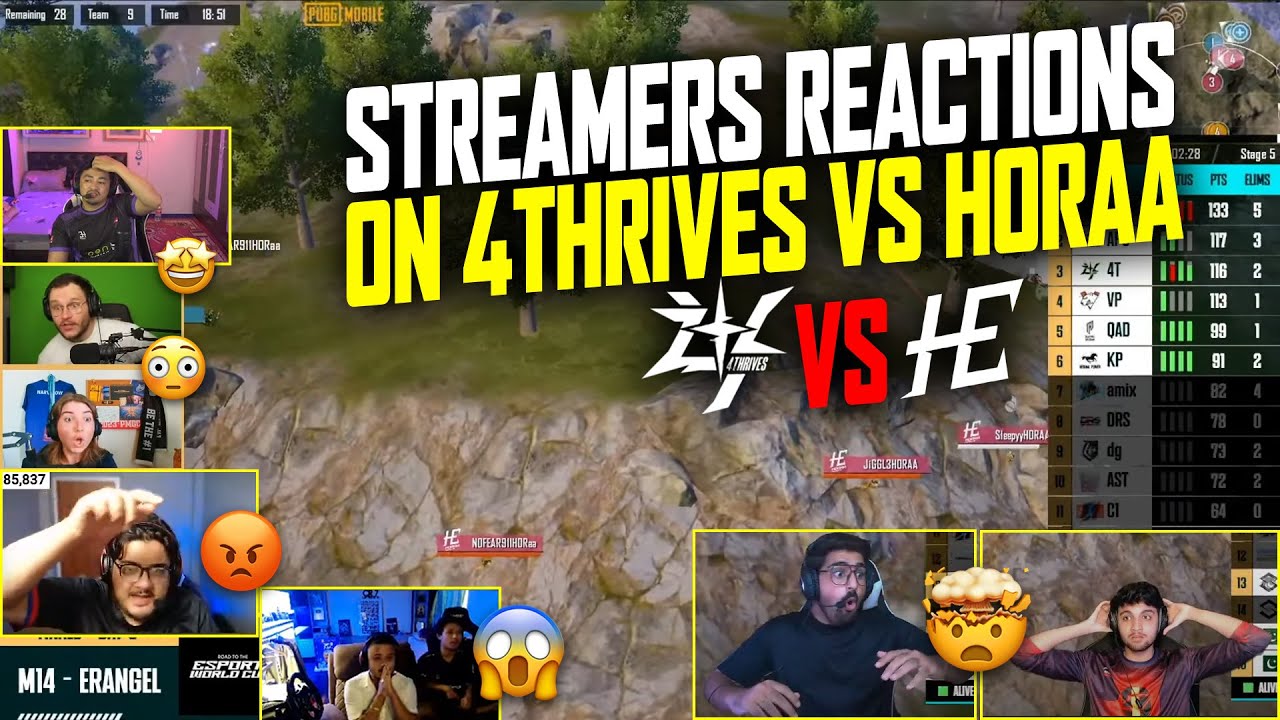 Реакция стримеров на 4THRIVES против HORAA INTENSE FIGHT 🔥 с участием CR7 HORACE, TENWOLF, RULZ и...