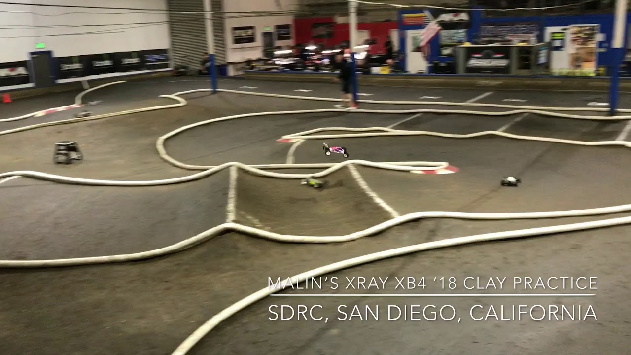 Malin’s Xray XB4 ‘18 clay practice at SDRC, California
