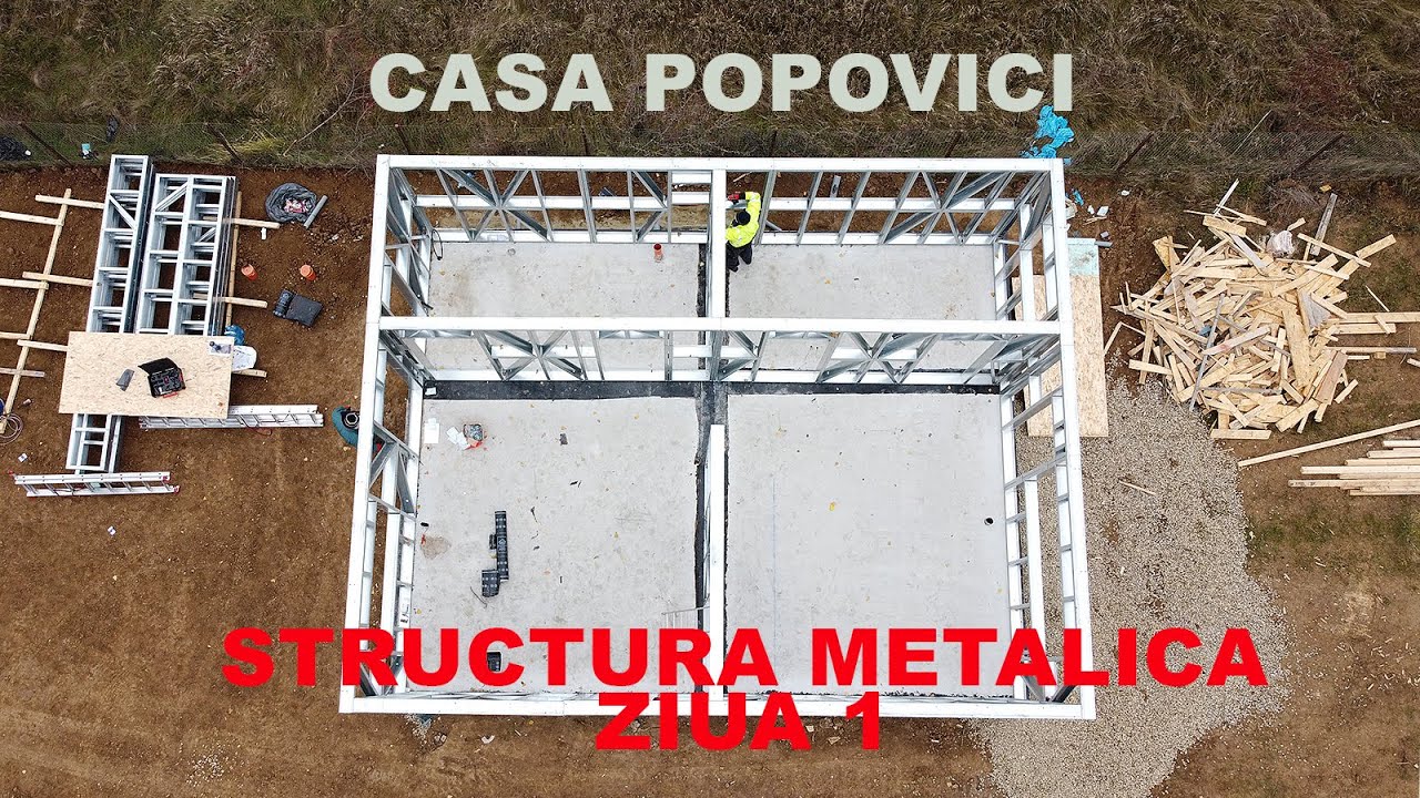 MONTAJ STRUCTURA METALICA, ZIUA 1