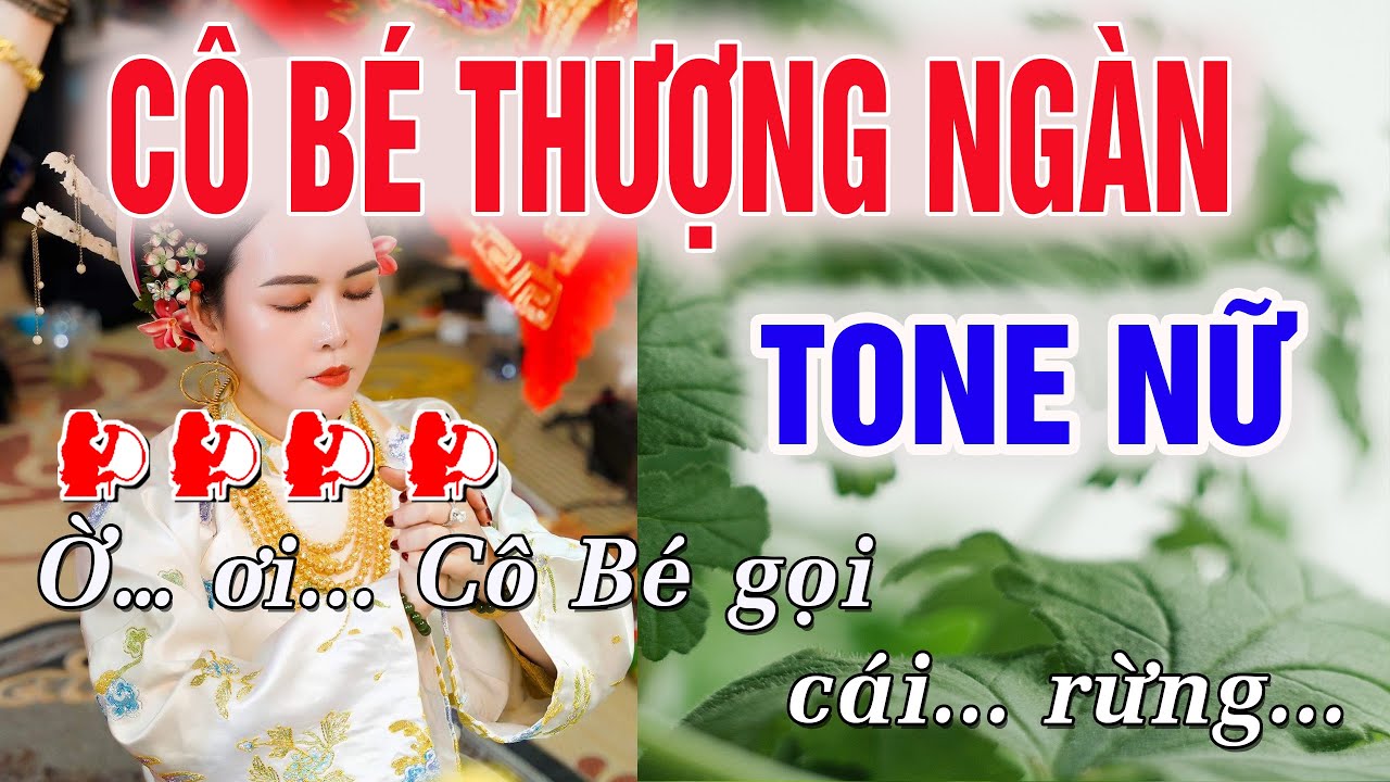 Cô Bé Thượng Ngàn Karaoke Tone Nữ - Beat Chuẩn || Minh Điệp Organ