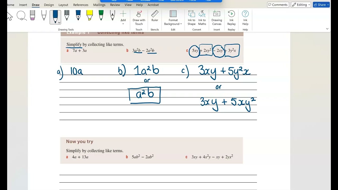 10MATH LINEAR 1A