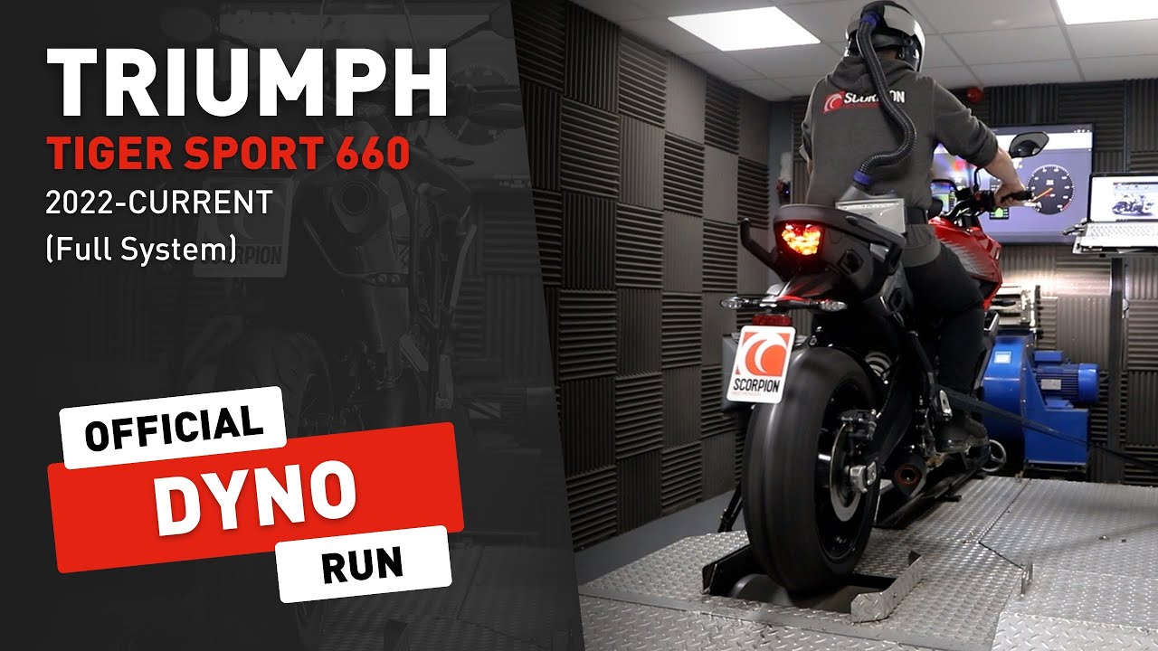 Triumph Tiger 660 Scorpion Exhaust Dyno Video