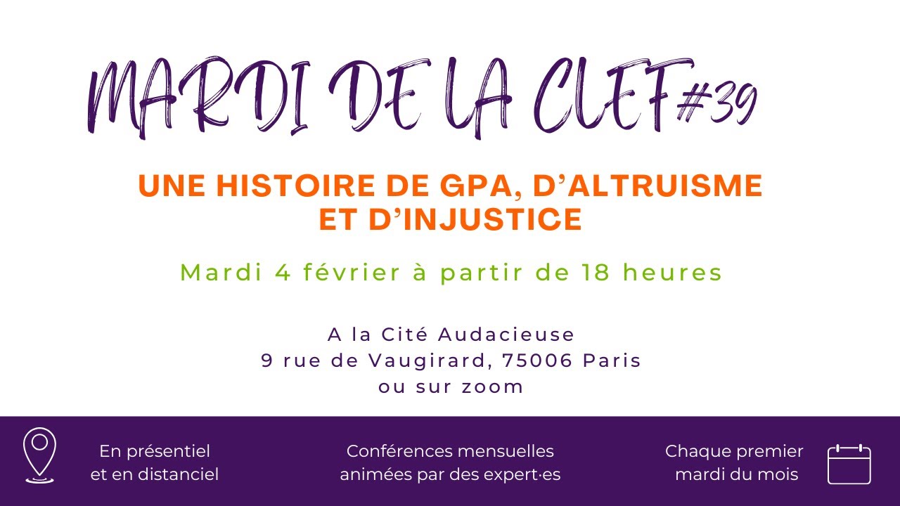 Mardi de la CLEF #39 : Une histoire de GPA, d'altruisme et d'injustice