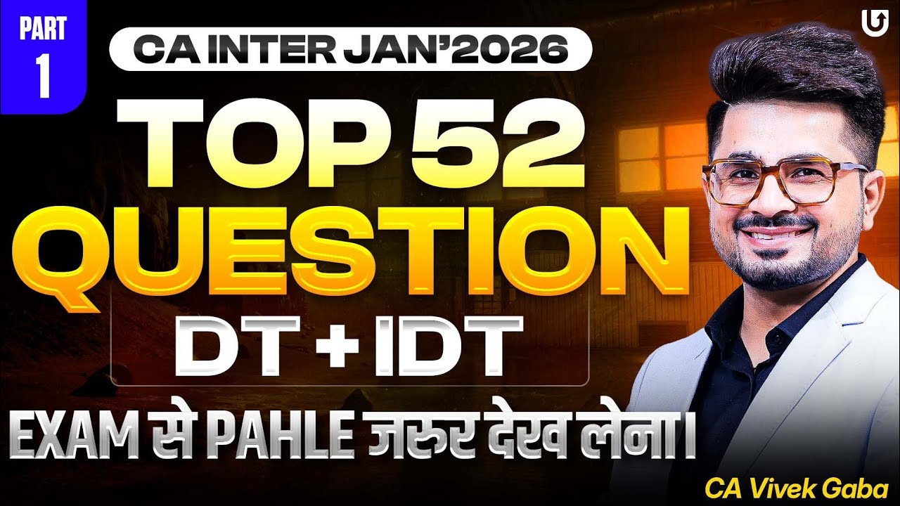 CA Inter Jan 2026 GST 