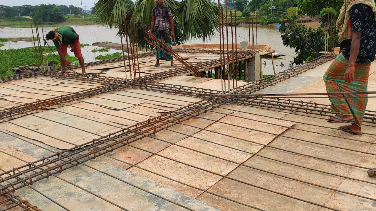 কনসাল ছাদ দেওয়ার নিয়ম  1300 স্কয়ার ফিটে কত কেজি রড লাগবে !