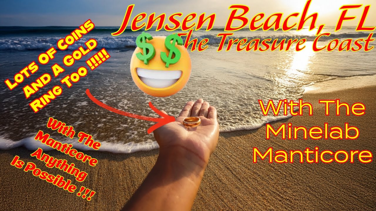 🌊🔥Massive Gold Ring?! My Best Beach Metal Detecting Hunt Yet At Jensen Beach