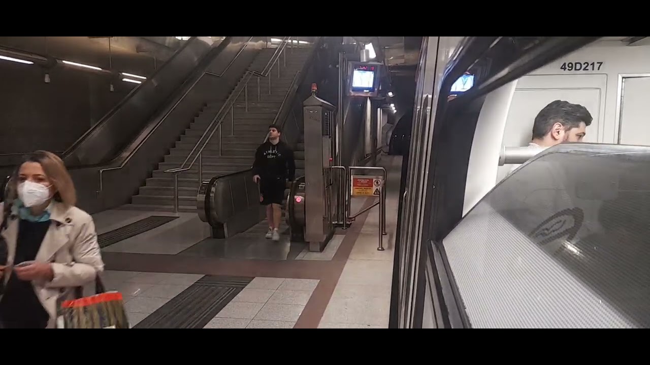 Athens metro ride from Elliniko to Syntagma (line 2)