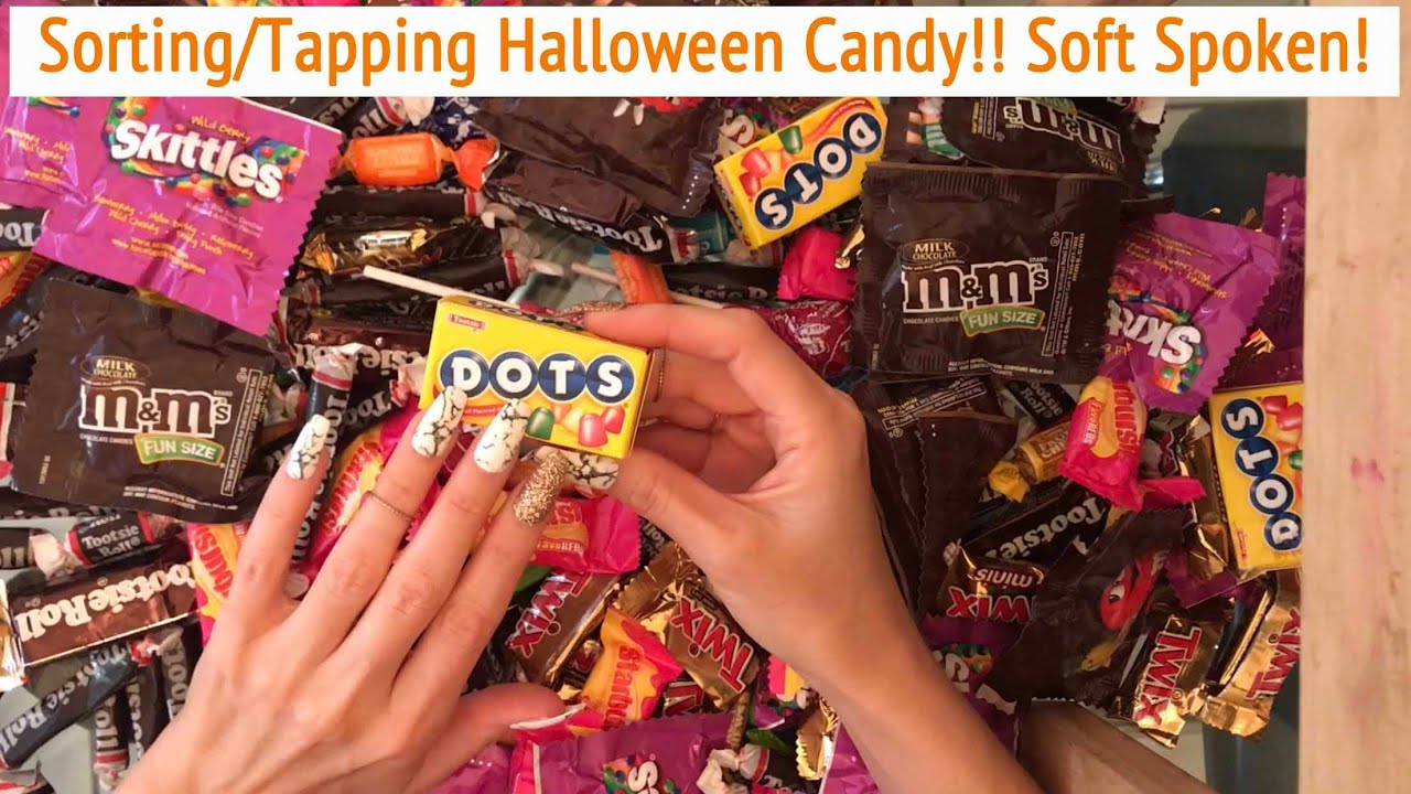 ASMR * HALLOWEEN CANDY Tapping & Sorting!! * Kayla's Custom Video * Soft Spoken * ASMRVilla