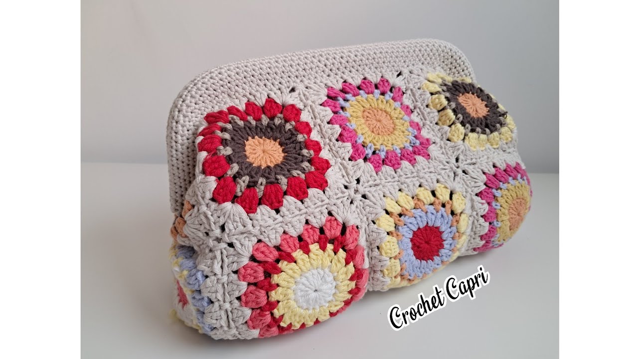 BOLSO CLUCHT A CROCHET 🌸🌸💞#clucht #crochet