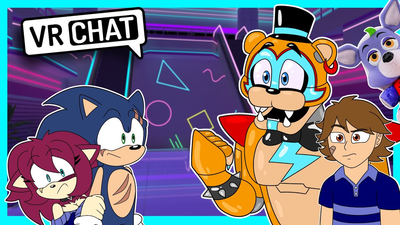 Multiverse Sonic and Brandy Meet Glamrock Freddy and Gregory In VRChat