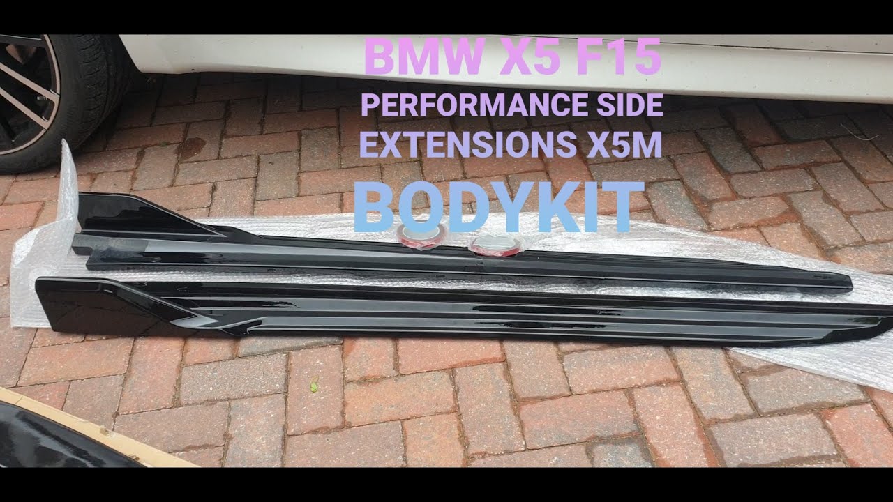 Bmw X5 F15 Performance Side Extensions Blades Boot Spoiler Bodykit 2013 to 2018 X5M Style
