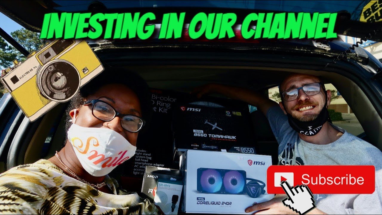 Stimulus Check Shopping Spree | Investing In Our YouTube Channel #thirdstimuluscheck #shoppingspree
