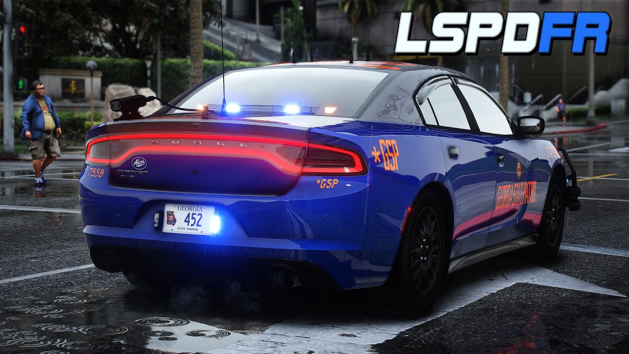 Rainy Day Highway Patrol 🚔 | GSP Charger Enforcing the Streets | GTA 5 LSPDFR MODS