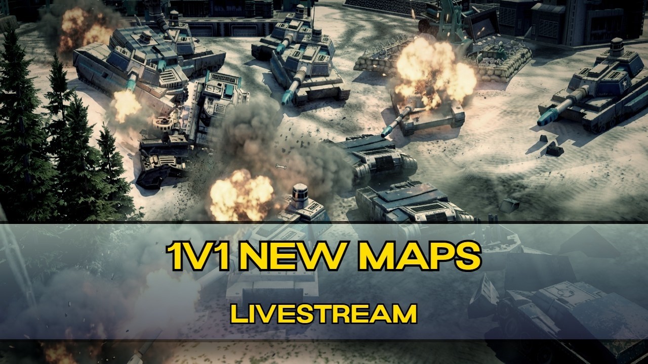 C&C Generals Zero Hour Stream /  1V1 NEW MAPS