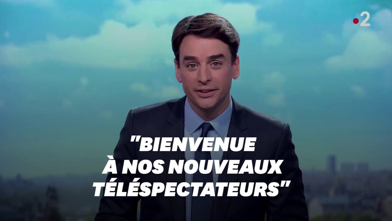 Au JT de France 2, Julian Bugier blague sur l'incident technique &agrave; TF1 puis s'excuse