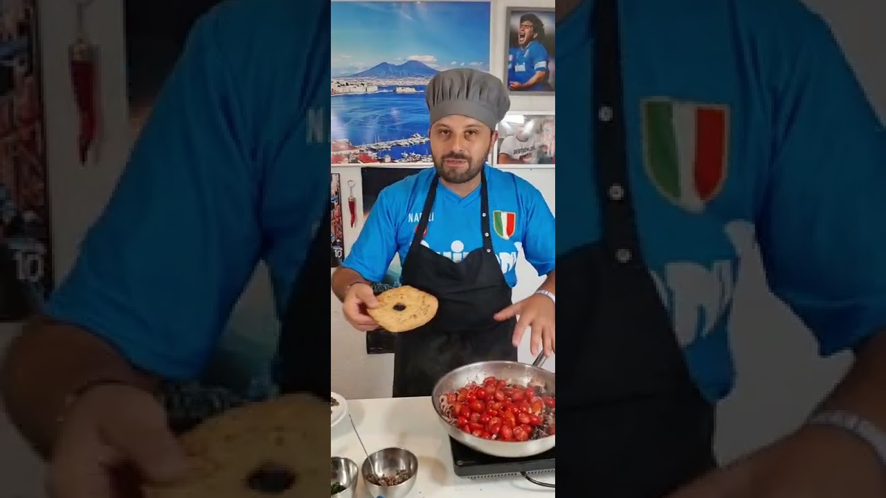 Polipetti alla Luciana su fresella napoletana