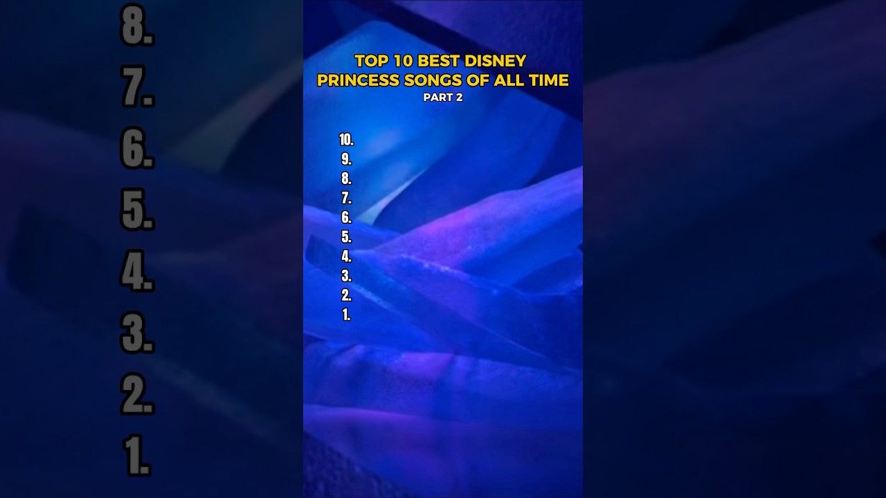 TOP 10 BEST DISNEY PRINCESS SONGS OF ALL TIME (PART2). #top10 #disney #princess #song