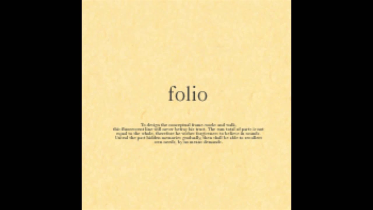 Folio - 1st Demo [Full EP]