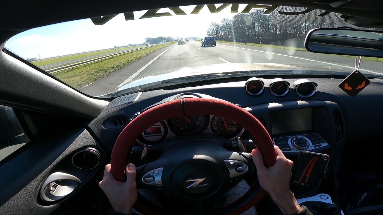 NISSAN 370z POV TOMEI SOUNS ACCELERATIONS CAR MEET