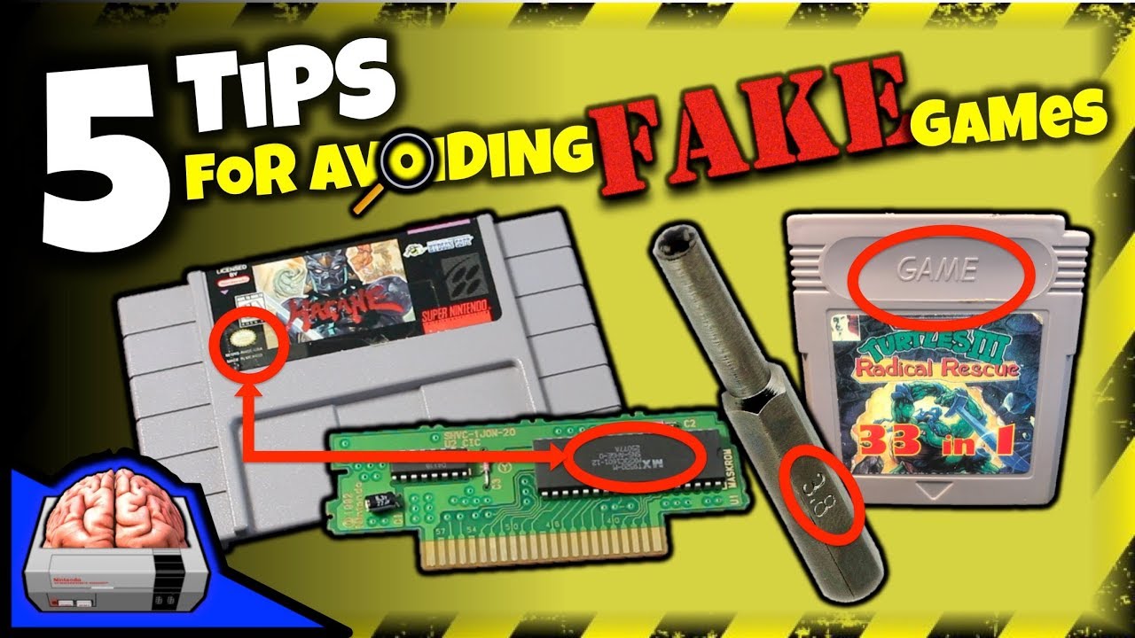 5 советов, как избежать поддельных видеоигр | Как распознать поддельные NES и SNES GBA