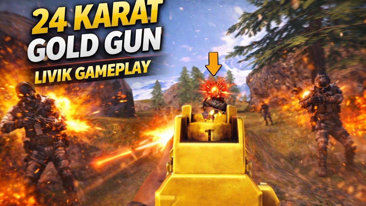 LIVIK TURNED GOLD 🪙 | 24K Gold Gun in ACTION 💀