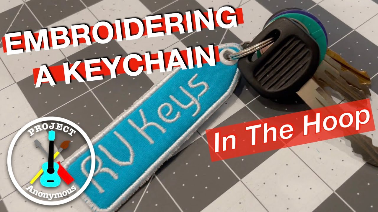 Design & Embroider an In-The-Hoop Keychain w/Inkscape & Ink/Stitch