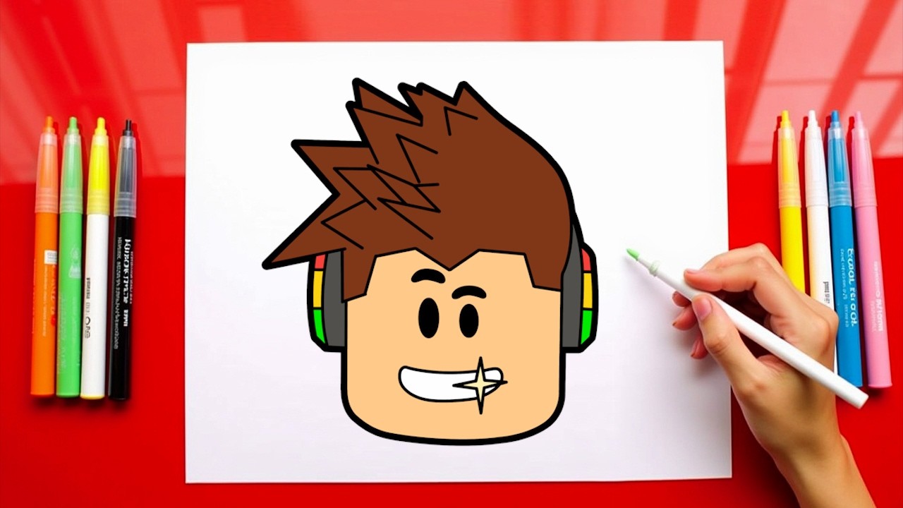 Cách Vẽ ĐẦU ROBLOX Dễ Dàng Từng Bước