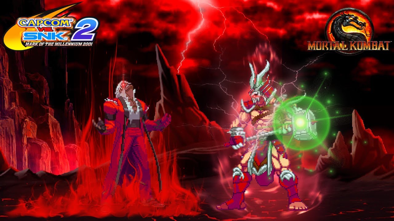 God Rugal vs. Shao Kahn - Capcom vs SNK X Mortal Kombat