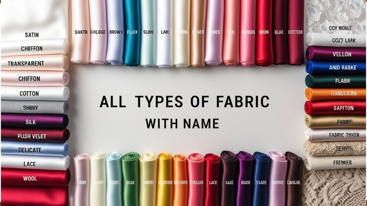 HOW TO RECOGNISE FABRICS AND THEIR NAMES || Get to Know ALL Fabric Types in 5 Minutes!