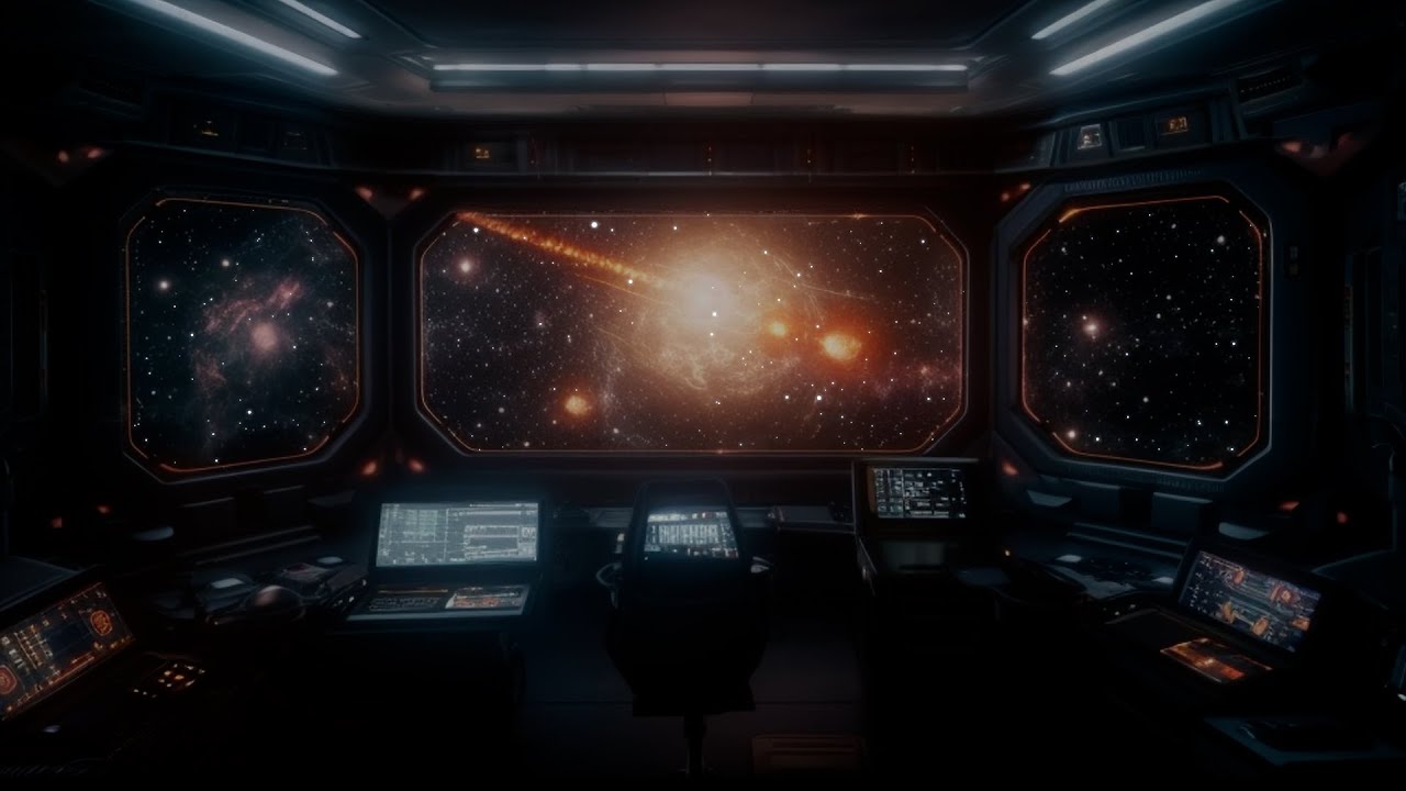 Spaceship Radio Chatter Galaxy Belt Patrol Flight. Sci-Fi Ambiance for Sleep & Study