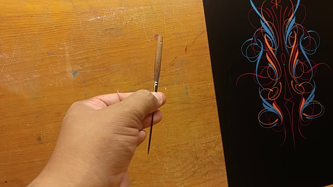 Pinstriping brush (quick tip)