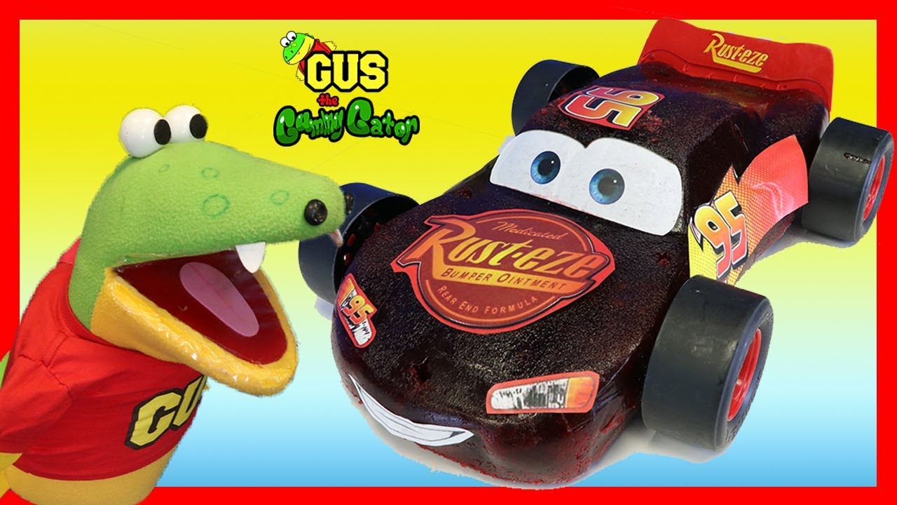 DIY GIANT GUMMY LIGHTNING MCQUEEN Cars 3! How to make Jello