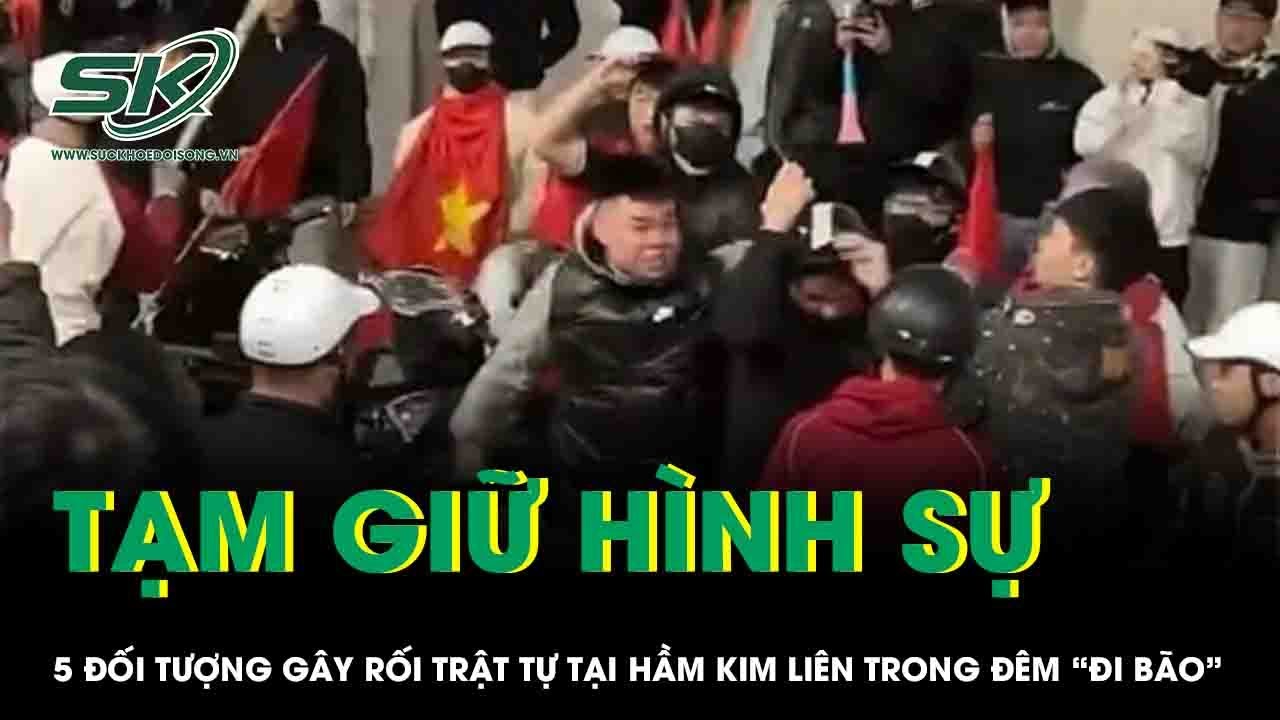 Tạm giữ hình sự 5 đối tượng gây rối trật tự tại hầm Kim Liên trong đêm “đi bão” ở Hà Nội