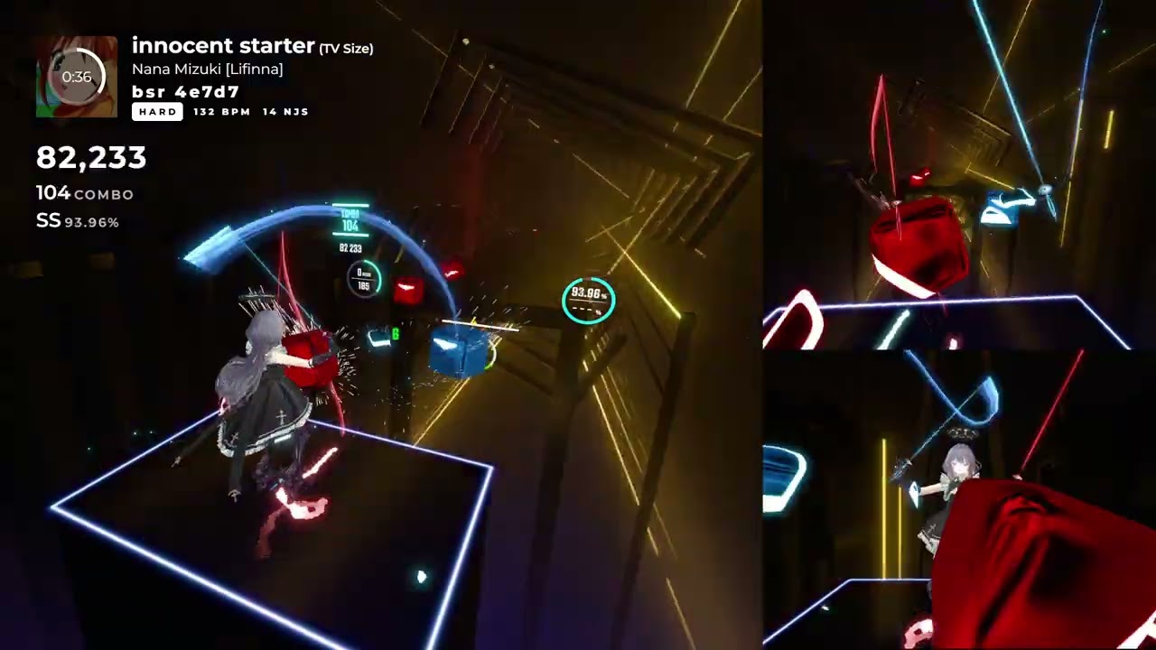 【BeatSaber】innocent starter_水樹奈々(魔法少女リリカルなのは)【HARD】