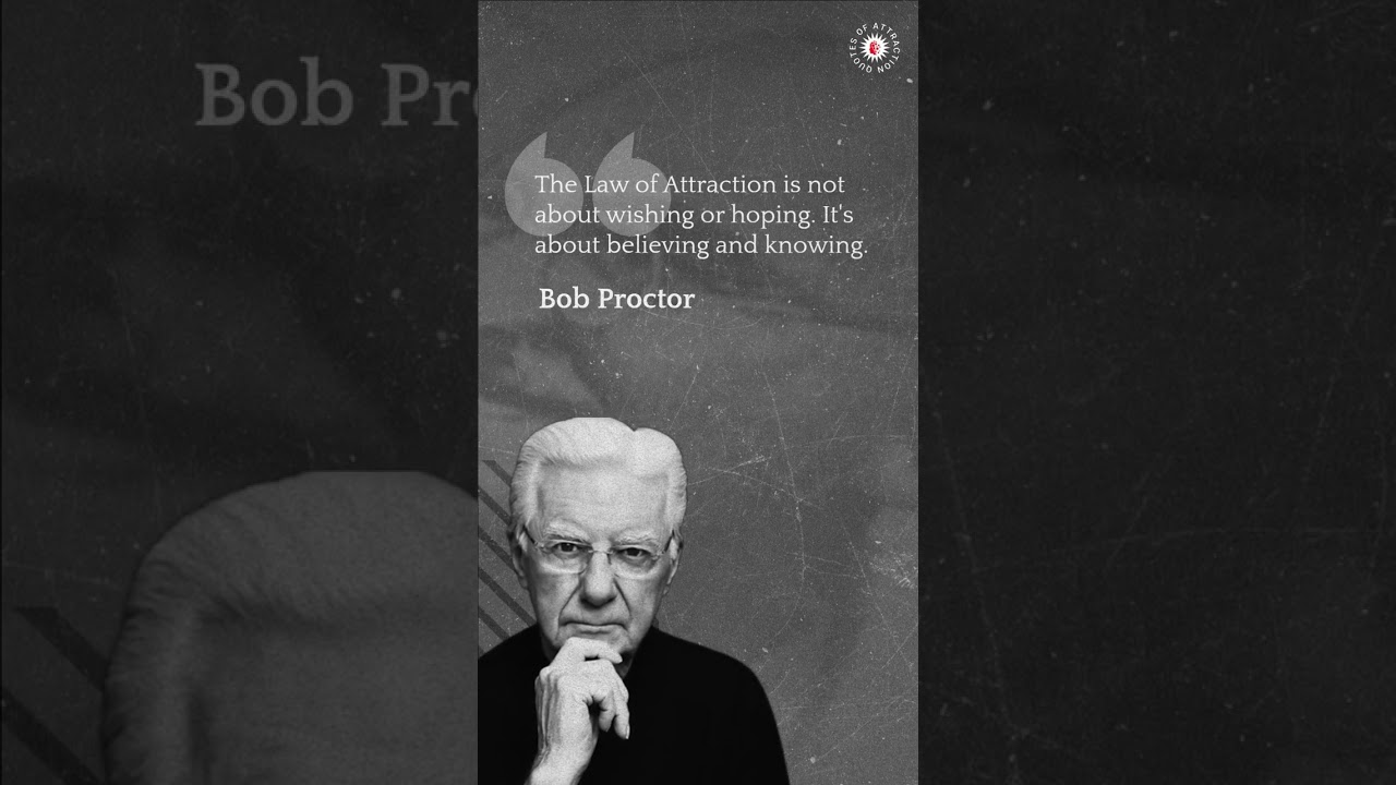 Law Of Attraction Quotes Speech 0399 | Bob Proctor