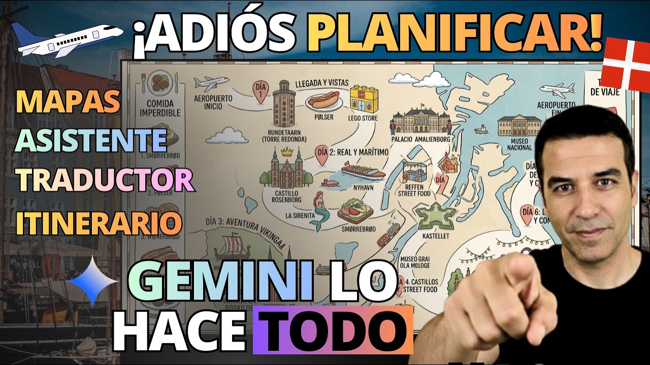 ¿Adiós ChatGPT? 😱 Verás por qué GEMINI es la MEJOR IA para viajar | 2026 (GRATIS)
